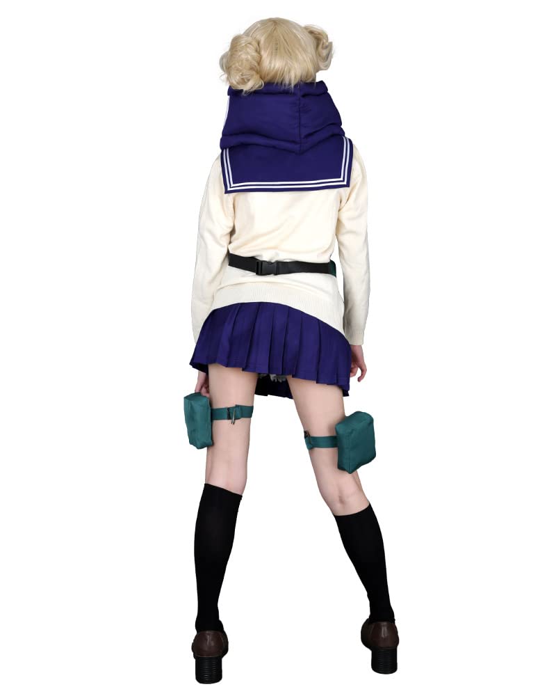 miccostumes Women's Costume Student Cosplay Deluxe JK School Uniform With Mask Scarf And Leg-straps (S) - Image 4